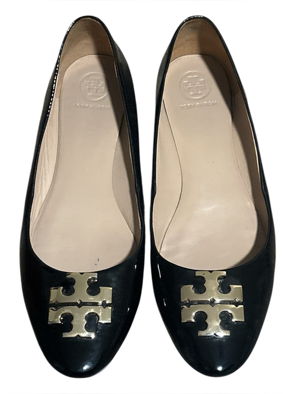 Tory Burch black flat shoes size 8